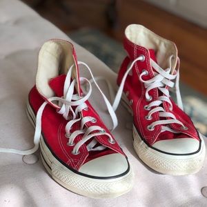 Converse Chuck Taylor High Top Red Shoe Unisex